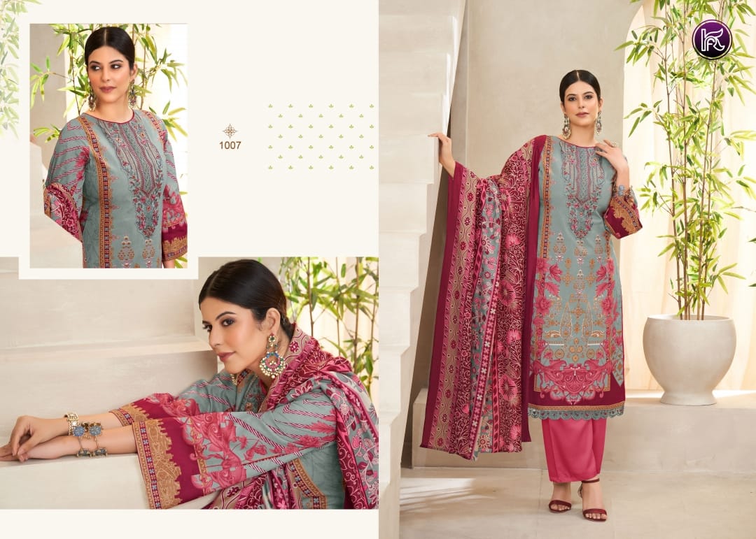 Kashish By Kala Embroidery Printed Lawn Cotton Dress Material Orders In India